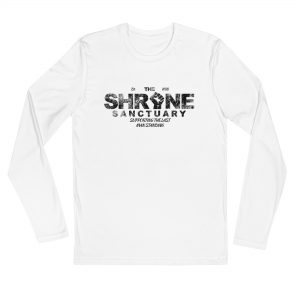 The Shrine Sanctuary – Mens Long Sleeve Fitted Crew (White Only)