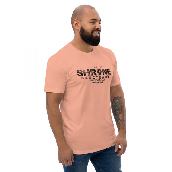 The Shrine Sanctuary - Mens Fitted Short Sleeve T-shirt (Black Lettering) - Image 6