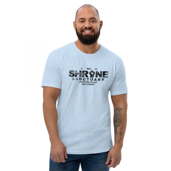 The Shrine Sanctuary - Mens Fitted Short Sleeve T-shirt (Black Lettering) - Image 7