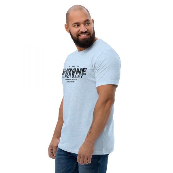 The Shrine Sanctuary - Mens Fitted Short Sleeve T-shirt (Black Lettering) - Image 8