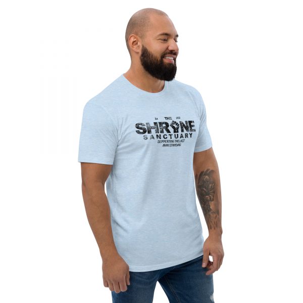 The Shrine Sanctuary - Mens Fitted Short Sleeve T-shirt (Black Lettering) - Image 9