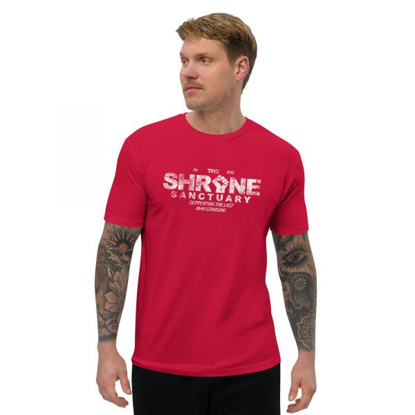 The Shrine Sanctuary - Mens Fitted Short Sleeve T-shirt (White Lettering)
