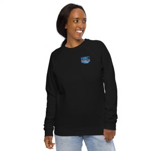 Market Reconnection Podcast – Mens/Womens Organic Raglan Sweatshirt